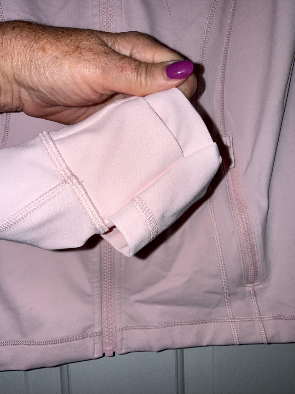 Lululemon Define Jacket size 12 pale pink - Picture 7 of 8